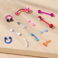 Wholesale Jewelry Candy Color Nose Stud Earring Set Nihaojewelry sku image 1