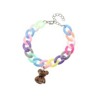 Wholesale Jewelry Bear Pendant Hit Color Chain Children's Bracelet Nihaojewelry main image 6