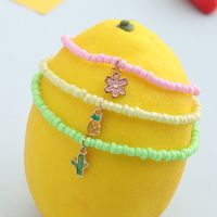 Wholesale Jewelry Multi-color Fruit Pendant Beaded Bracelet 3-pieces Set Nihaojewelry main image 1