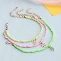 Wholesale Jewelry Multi-color Fruit Pendant Beaded Bracelet 3-pieces Set Nihaojewelry main image 3