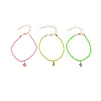 Wholesale Jewelry Multi-color Fruit Pendant Beaded Bracelet 3-pieces Set Nihaojewelry main image 6