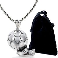 Wholesale Sneakers Football Shooting Pendant Pendants Stainless Steel Necklace Nihaojewelry main image 5