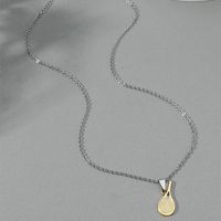 Wholesale Jewelry Tennis Racket Pendant Titanium Steel Necklace Nihaojewelry main image 5