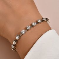Bracelet Simple Géométrique En Strass Bijoux En Gros Nihaojewelry main image 1