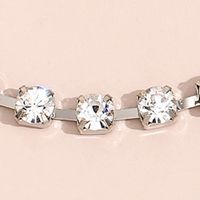 Bracelet Simple Géométrique En Strass Bijoux En Gros Nihaojewelry main image 5