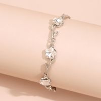 Diamond Flower Shape Texture Short Bracelet Wholesale Jewelry Nihaojewelry main image 4