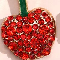 Wholesale Fashion Diamond-studded Cherry Stud Earrings Nihaojewelry main image 5