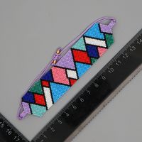 Color Rhombus Miyuki Beads Hand-woven Classic Wide Bracelet Wholesale Jewelry Nihaojewelry main image 4
