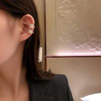 Wholesale Fashion Zircon Flower No Pierced Ear Bone Clip Nihaojewelry main image 4