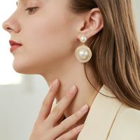 Wholesale Fashion Rhinestone Pearl Drop Earrings Nihaojewelry main image 3