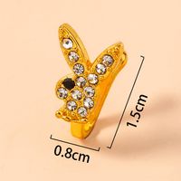 Wholesale Fashion Micro Diamond Cute Rabbit Nose Ring Nihaojewelry main image 1