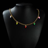 18k Color Small Pendant Copper Necklace Wholesale Nihaojewelry main image 1