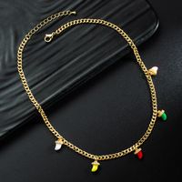 18k Color Small Pendant Copper Necklace Wholesale Nihaojewelry main image 3