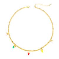 18k Color Small Pendant Copper Necklace Wholesale Nihaojewelry main image 6