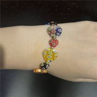Color Flower Heart Shape Resin Glass Bracelet Wholesale Jewelry Nihaojewelry main image 4