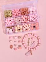 Pink Beads Rabbit Head Diy Bracelet Material Box 12 Grid Set Accessories Wholesale Nihaojewelry main image 3