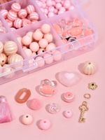 Pink Beads Rabbit Head Diy Bracelet Material Box 12 Grid Set Accessories Wholesale Nihaojewelry main image 4