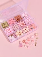 Pink Beads Rabbit Head Diy Bracelet Material Box 12 Grid Set Accessories Wholesale Nihaojewelry main image 5