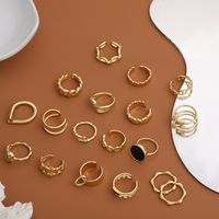 Wholesale Jewelry Geometric Twist Circle Glossy Open Ring Nihaojewelry main image 3