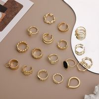 Wholesale Jewelry Geometric Twist Circle Glossy Open Ring Nihaojewelry main image 4