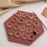 Wholesale Jewelry Geometric Twist Circle Glossy Open Ring Nihaojewelry main image 5