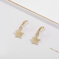 Wholesale Retro New Alloy Star Winding Beads Earrings Nihaojewelry main image 3