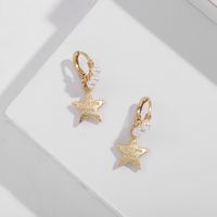 Wholesale Retro New Alloy Star Winding Beads Earrings Nihaojewelry main image 4