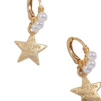 Wholesale Retro New Alloy Star Winding Beads Earrings Nihaojewelry main image 6