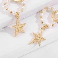 Wholesale Boucles D&#39;oreilles En Alliage D&#39;étoiles De Perles Multicouches De Style Coréen Nihaojewelry main image 4