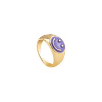 Vente En Gros Bague Smiley Couleur Alliage Nihaojewelry main image 1