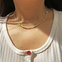 Fashion Color Miyuki Beads Weaving Flower Necklace Wholesale Nihaojewelry main image 1