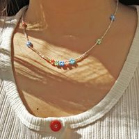 Fashion Color Miyuki Beads Weaving Flower Necklace Wholesale Nihaojewelry main image 3