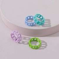 Fashion Simple Color Chain Ring Set Wholesale Nihaojewelry main image 1