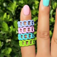 Fashion Simple Color Chain Ring Set Wholesale Nihaojewelry main image 3