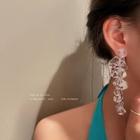 Wholesale Korean Irregular Acrylic Ice Cube Long Earrings Nihaojewelry main image 3