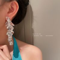 Großhandel Koreanische Unregelmäßige Acryl-eiswürfel-lange Ohrringe Nihaojewelry main image 5