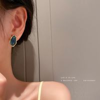 Wholesale Fashion Asymmetrical Geometric Resin Stud Earrings Nihaojewelry main image 5