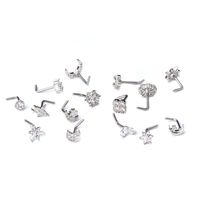 Nose Rings & Studs Fashion Flower 316L Stainless Steel  Copper Plating main image 3