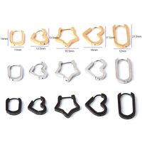 Ear Cartilage Rings & Studs Fashion Geometric 316 Stainless Steel  Plating main image 6