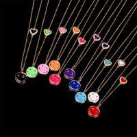 Wholesale Jewelry Smiley Face Dripping Oil Pendant Copper Necklace Nihaojewelry main image 1