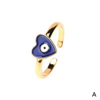 Grenz Überschreiten Der Neuer Schmuck Devil's Eye Kupfer Tropfen Öl Damen Ring Europäische Und Amerikanische Internet-promi-hipster Fashion Love Ring main image 3