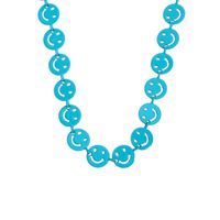 Wholesale Jewelry Color Dripping Smile Expression Copper Necklace Nihaojewelry main image 6