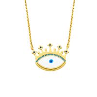 2022european And American New Creative Design Retro Devil's Eye Necklace Women's Personality Fashion Necklace Nkw54 main image 3