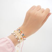 Rainbow Daisy Flower Miyuki Bead Woven Stacking Bracelet Wholesale Jewelry Nihaojewelry sku image 5