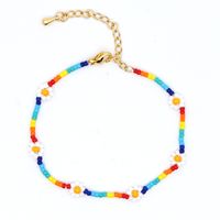 Rainbow Daisy Flower Miyuki Bead Woven Stacking Bracelet Wholesale Jewelry Nihaojewelry sku image 1