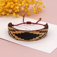 Geometrische Miyuki-perlen Handgemachte Gewebte Ethnische Art Breites Armband Großhandel Schmuck Nihaojewelry sku image 1