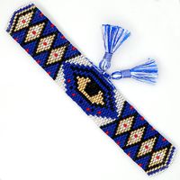 Evil Eye Miyuki Bead Woven Leopard Ethnic Style Bracelet Wholesale Jewelry Nihaojewelry sku image 1