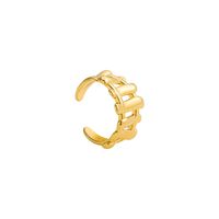 Wholesale Jewelry Geometric Twist Circle Glossy Open Ring Nihaojewelry sku image 3