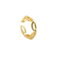 Wholesale Jewelry Geometric Twist Circle Glossy Open Ring Nihaojewelry sku image 10