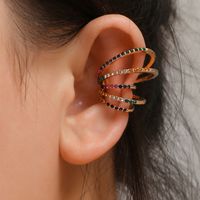 Wholesale Fashion Color Diamond Multi-layer Alloy Ear Bone Clip Nihaojewelry sku image 1